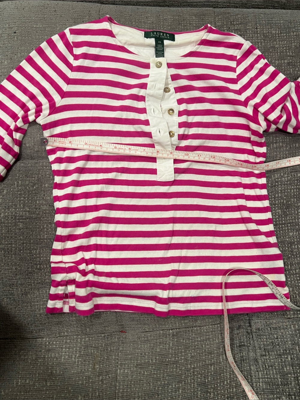 Lauren Ralph Lauren pink and white striped